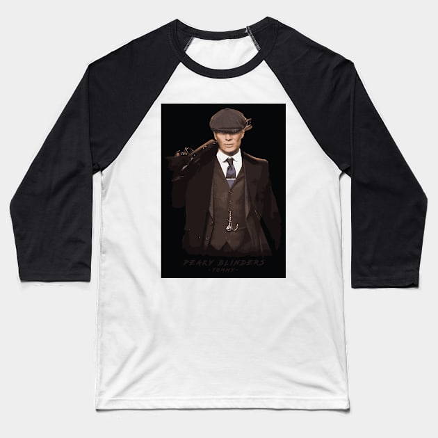 Peaky Blinders Tommy Baseball T-Shirt by Durro